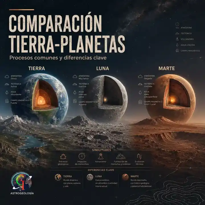 Comparación Tierra-planetas