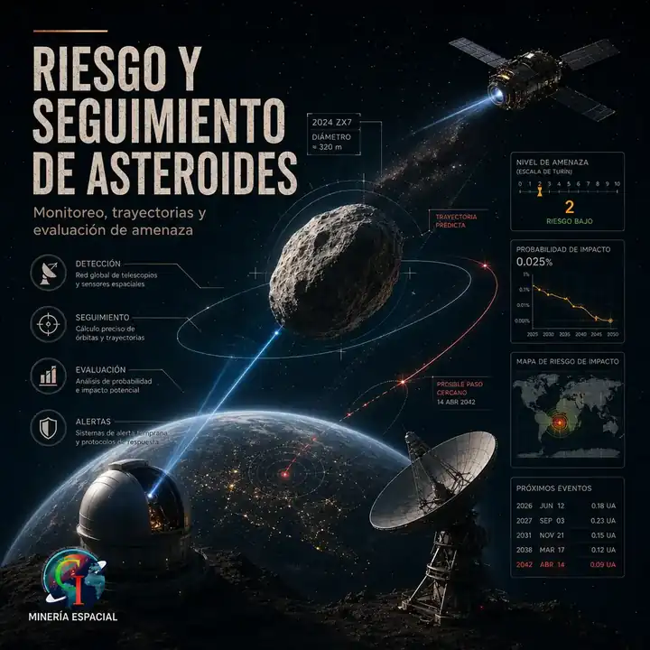 Riesgo y seguimiento de asteroides