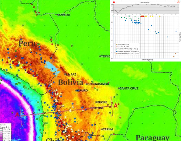 MAPA PRELIMINAR DE AMENAZA VOLCÃNICA DE BOLIVIA OSEA